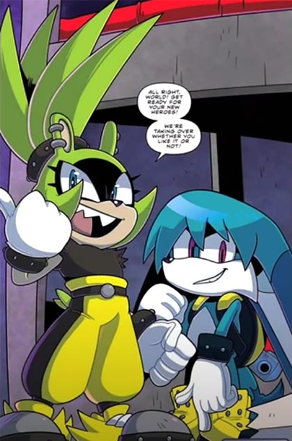 Surge and Kitsunami in the comics